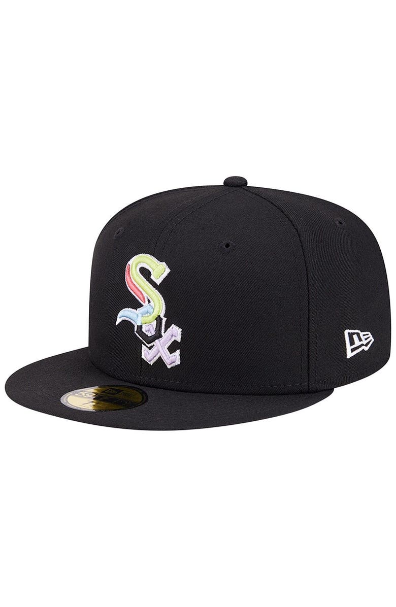 New Era Men's New Era Black Chicago White Sox Multi-Color Pack 59FIFTY Fitted Hat, Alternate, color, Black