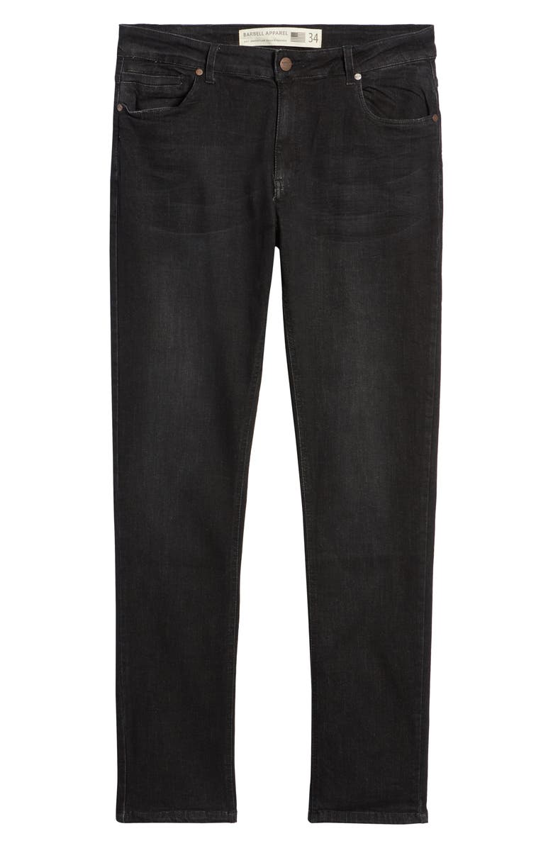 Barbell Apparel Straight Athletic Fit Stretch Jeans, Alternate, color,