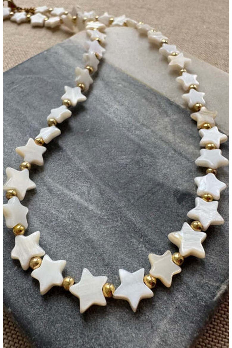 All the Stars in the Sky Necklace, Alternate, color, White