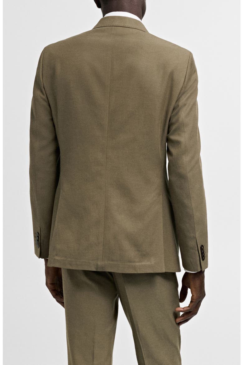 Slim Fit Lyocell & Cotton Blend Sport Coat, Alternate, color, KHAKI