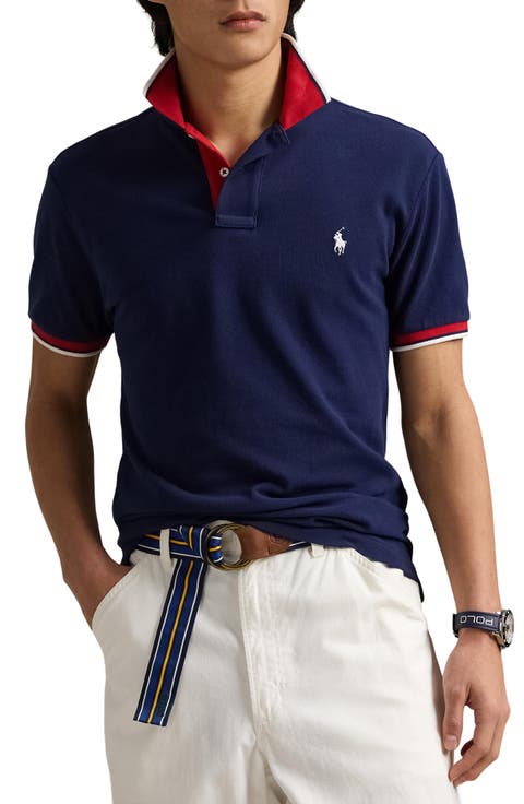 Classic Fit Cotton Mesh Polo