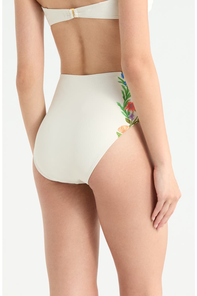 Rothy High Waist Bikini Bottoms, Alternate, color, IVORY/ MULTI