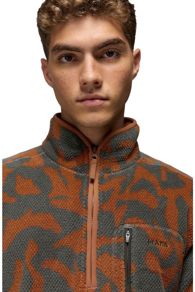 Tuff Fluff Fleece Half Zip Pullover, Alternate, color, THYME FREESTYLE