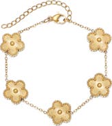 Adornia Clover Station Bracelet