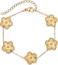 Adornia Clover Station Bracelet