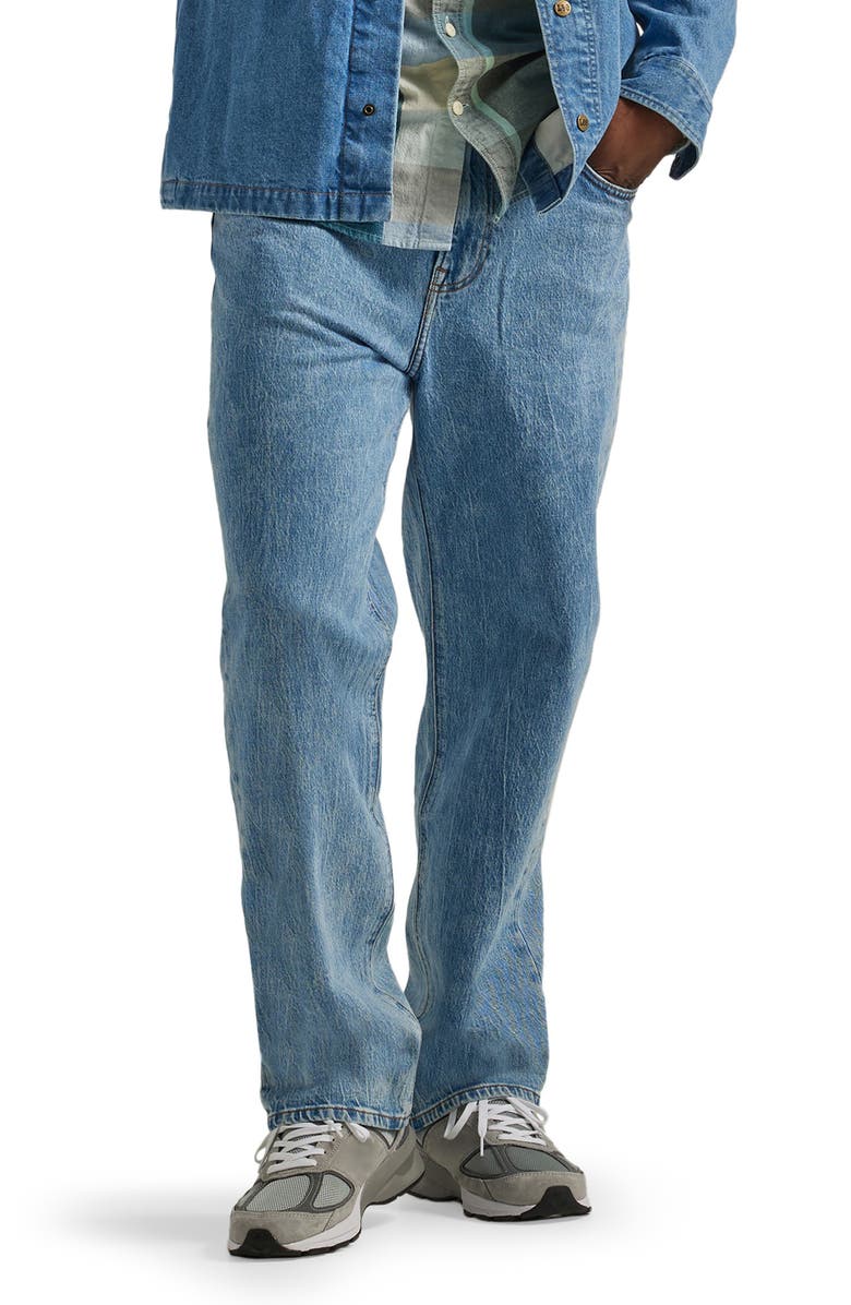Lee Asher Loose Straight Leg Jeans, Main, color, Iced