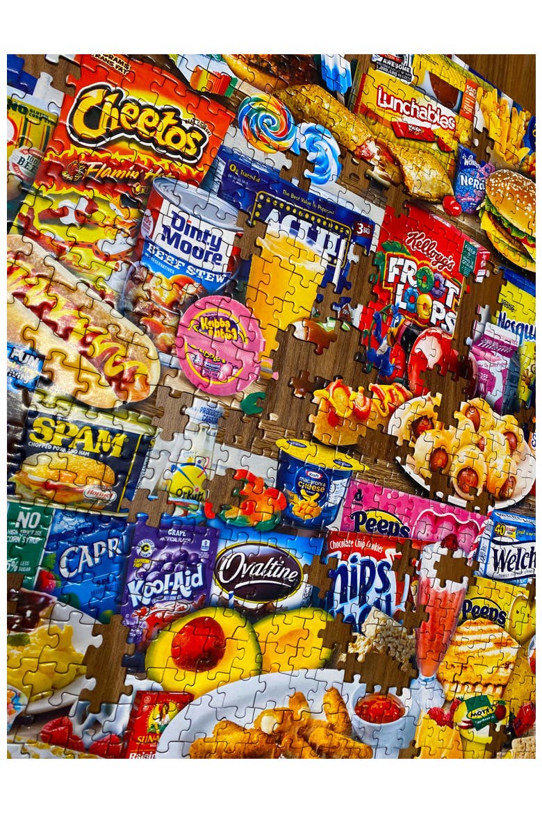 Kids Favorite Foods 1000 Piece Puzzle, Alternate, color, Multicolor