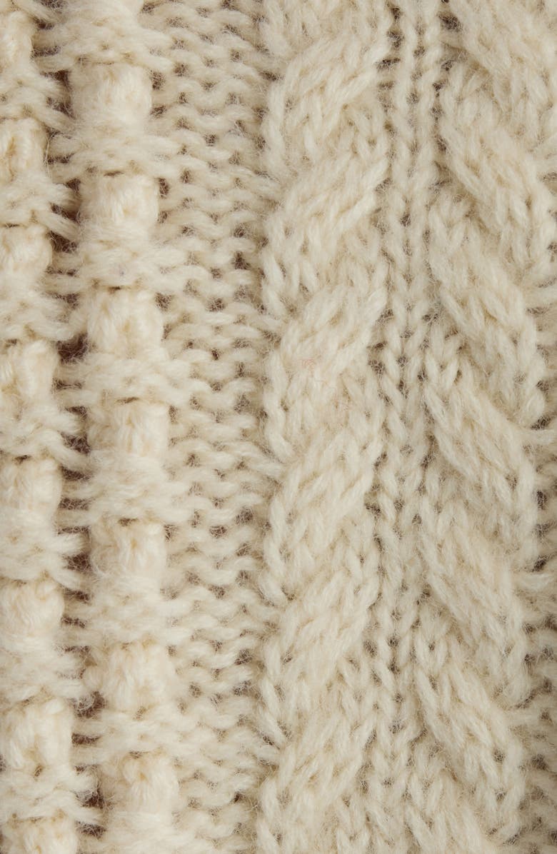 Isabel Marant Otilia Wool Cable Stitch Sweater, Alternate, color,