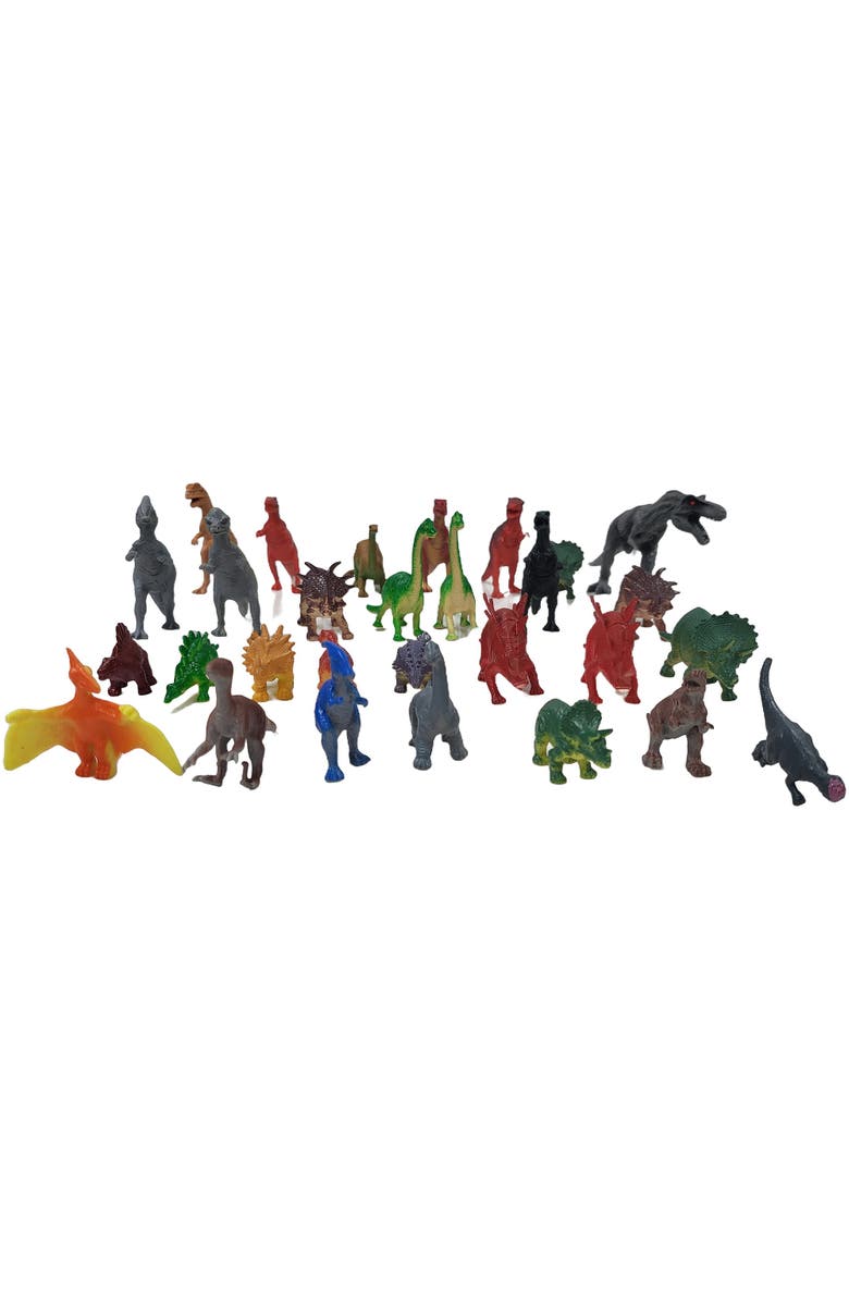 Boley Dinosaur Figure Bucket 40Pc Playset 28 Dino Figurines, Main, color, 