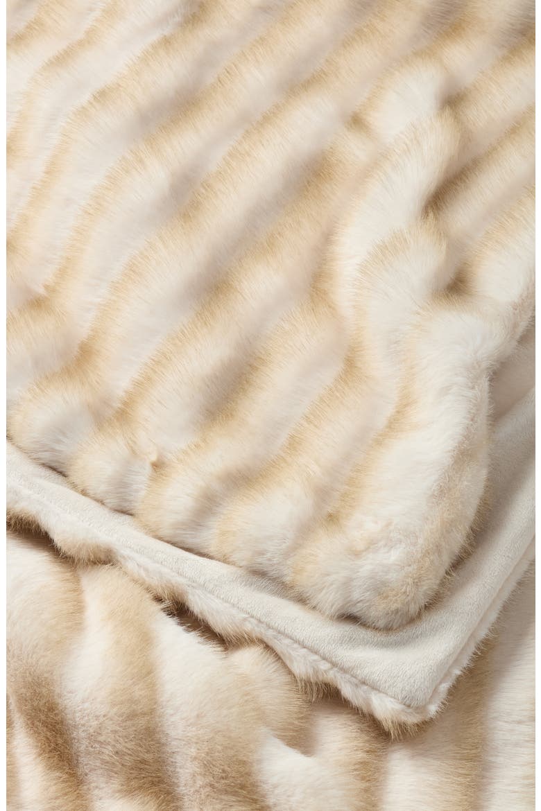 Faux Fur Throw Blanket, Alternate, color, IVORY MARSHMALLOW MULTI