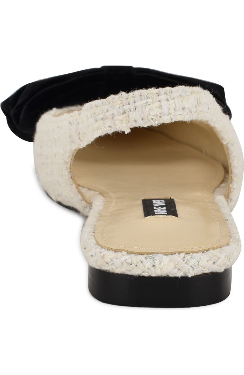 Nine West Junnie Pointed Toe Slingback Flat, Alternate, color, Ivory