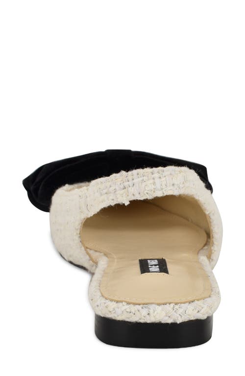 Shop Nine West Junnie Pointed Toe Slingback Flat In Ivory