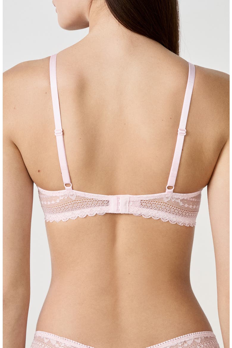 Panama Lace Underwire Bra, Alternate, color, PINK