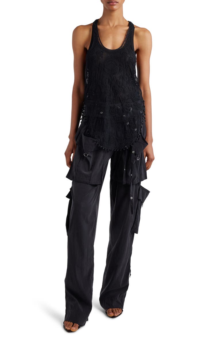 Isabel Marant Violette Sheer Lace Tank, Alternate, color, 