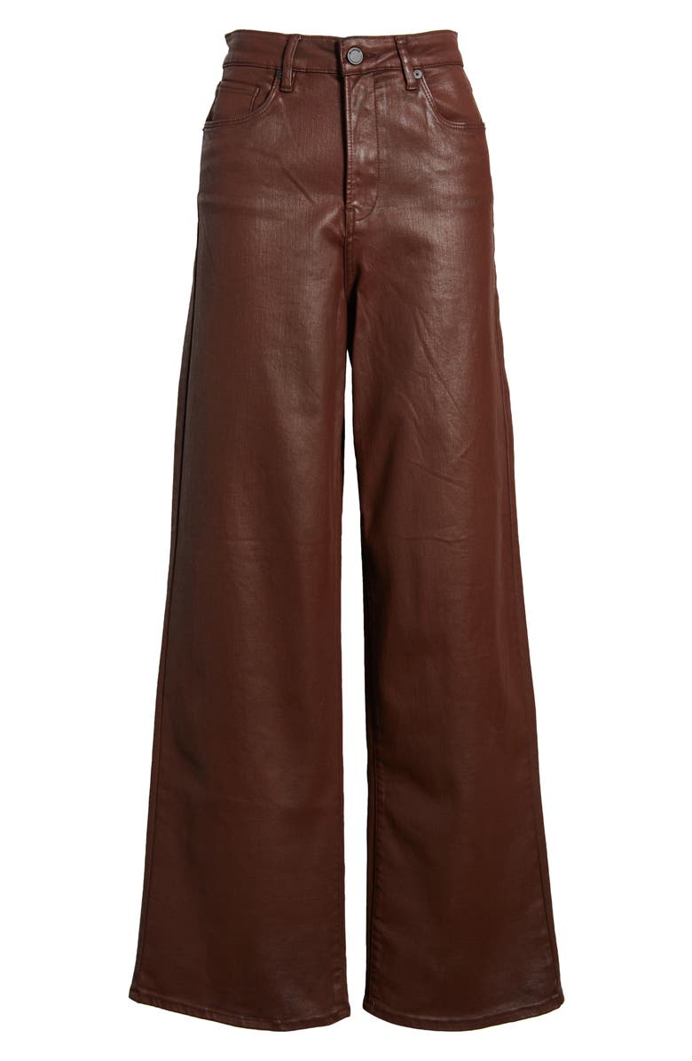 BLANKNYC The Franklin Rib Cage Coated Denim Flare Pants, Alternate, color,