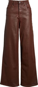 BLANKNYC The Franklin Rib Cage Coated Denim Flare Pants