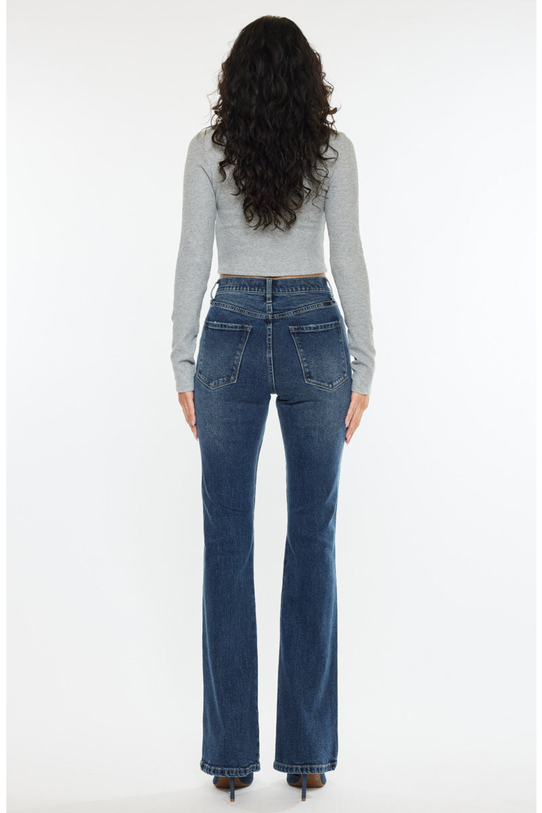 Zina High Rise Vintage Bootcut Jeans, Alternate, color, Dark Wash