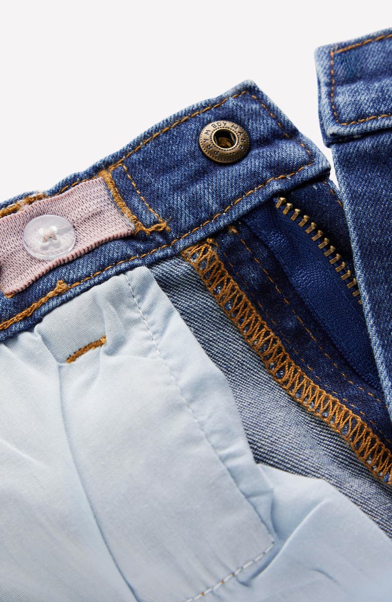 Mini Boden Kids' Heart Checkerboard Wide Leg Jeans, Alternate, color, Heart Checkerboard Denim