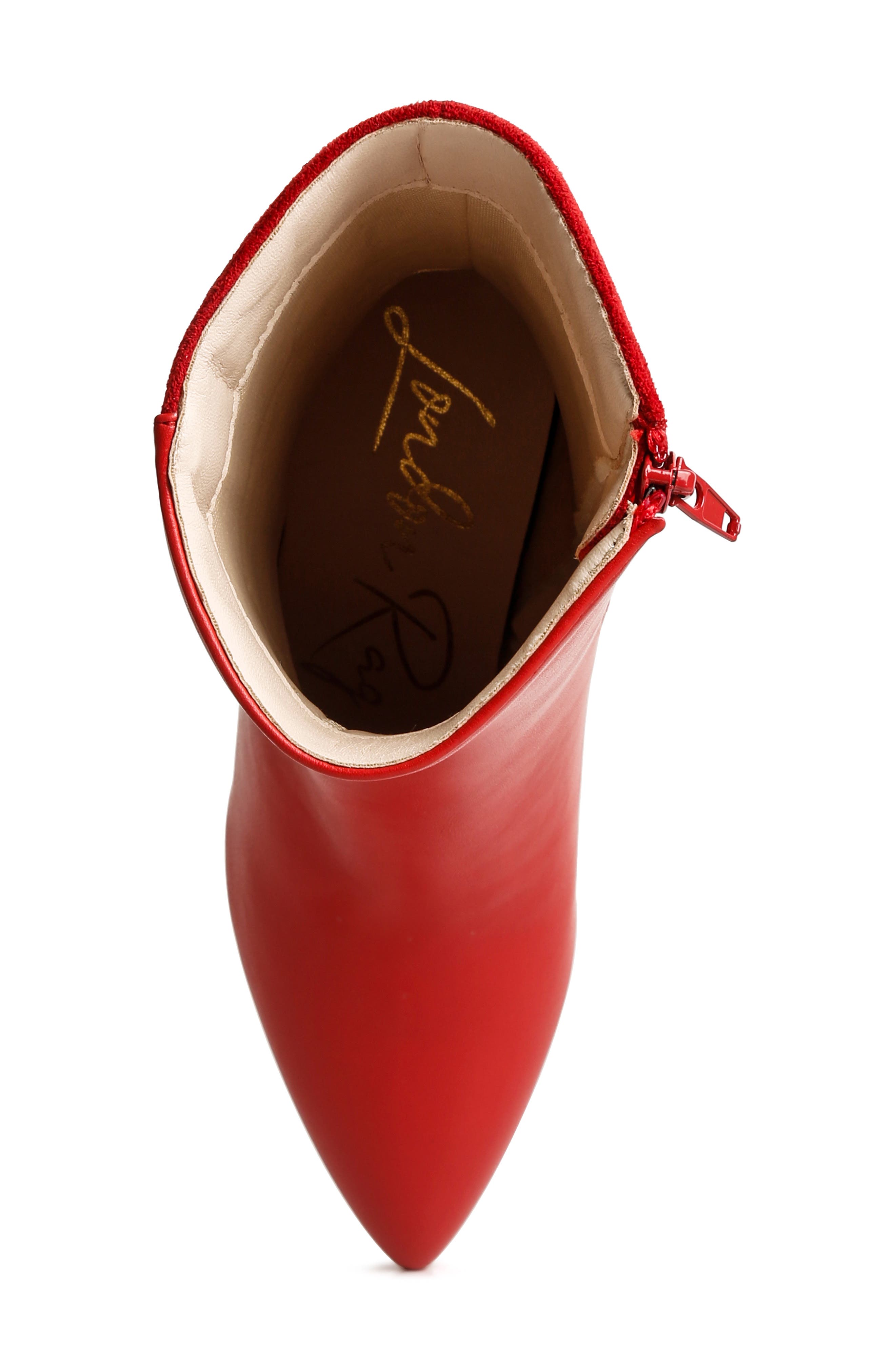 LONDON RAG Desire Bootie, Alternate, color, Red