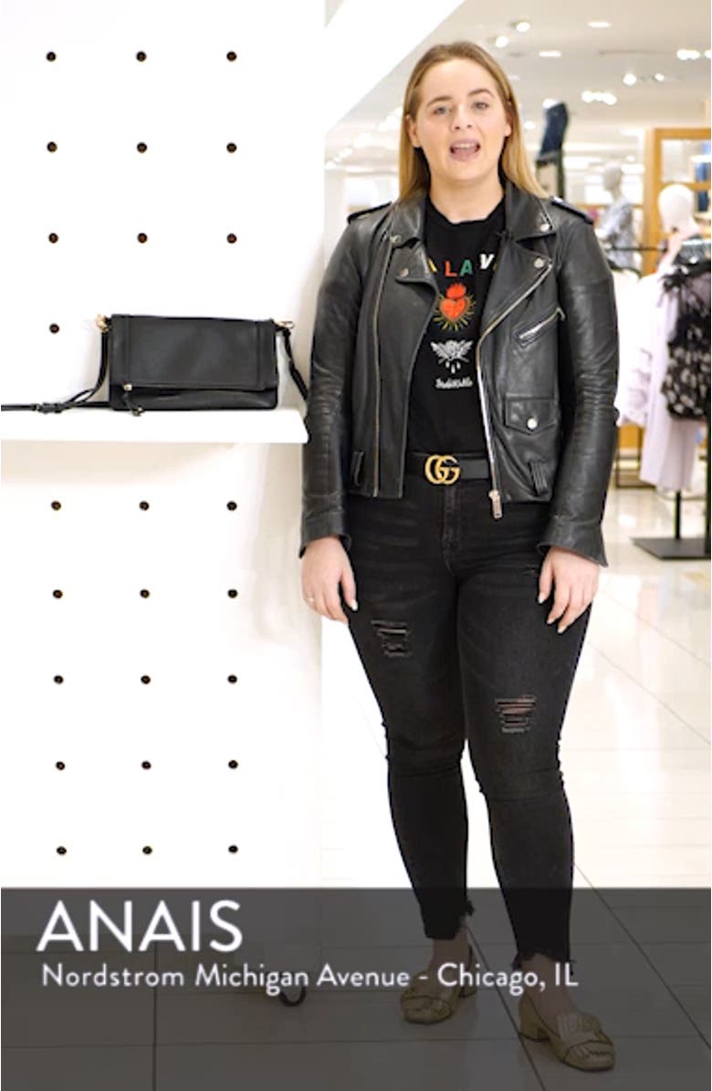 Marlena Faux Leather Foldover Clutch, sales video thumbnail