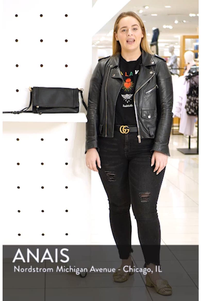 Marlena Faux Leather Foldover Clutch video
