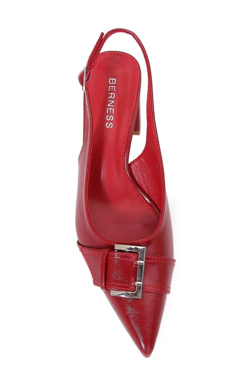 Berness Block Heel Slingback Pump In Burgundy
