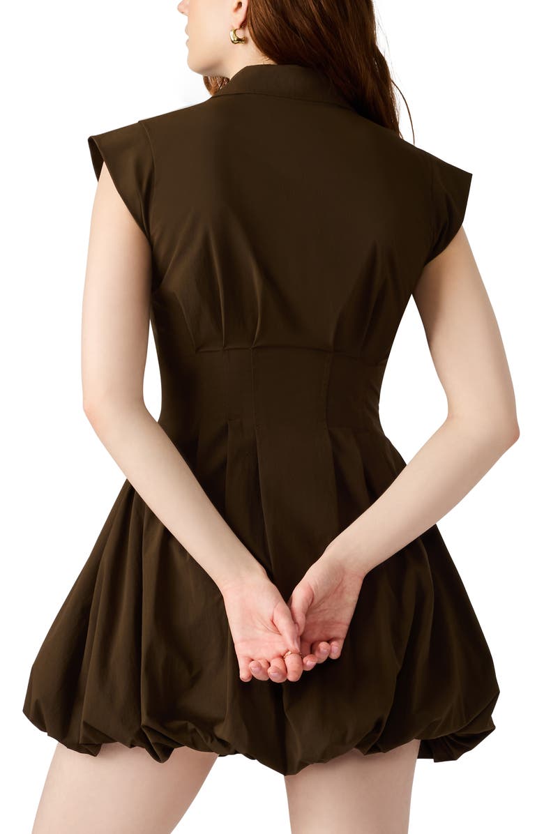 Steve Madden Dyanne Bubble Hem Minidress, Alternate, color, Demitasse