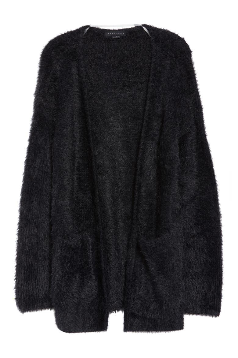 Supersoft Cardigan, Alternate, color, BLACK
