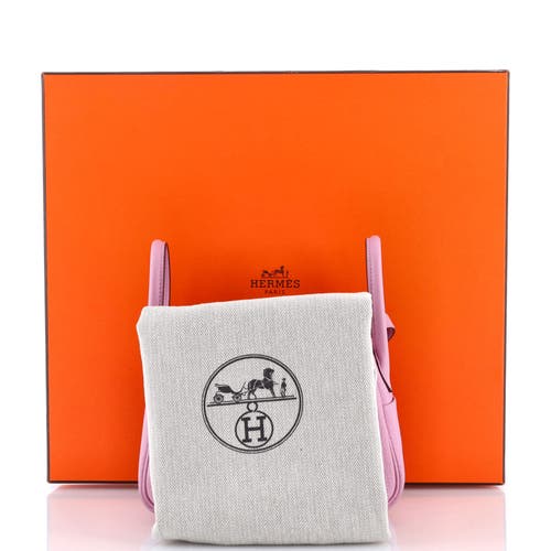 Pre-owned Hermes Hermes Lindy Bag Clemence Mini In Purple