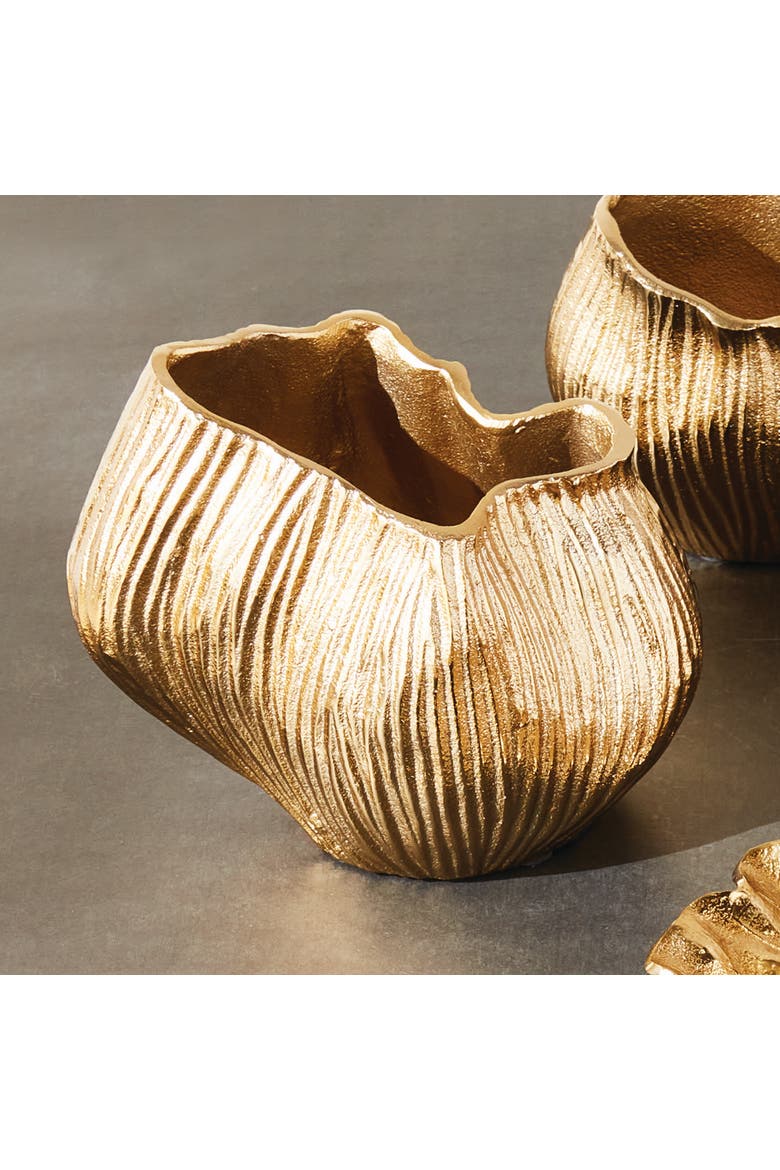 Lillian Vase Large - Champagne Gold, Alternate, color, Gold