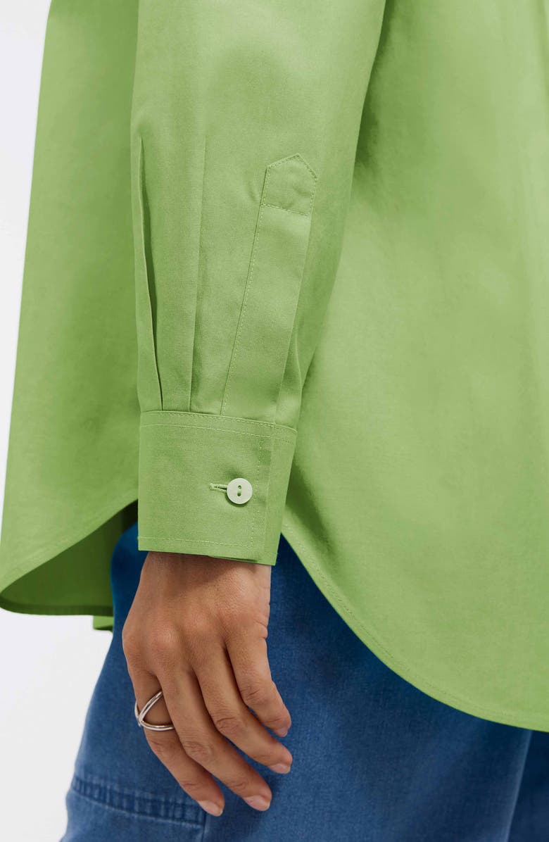 Foxcroft Non-Iron Boyfriend Button-Up Shirt, Alternate, color, Mojito Green