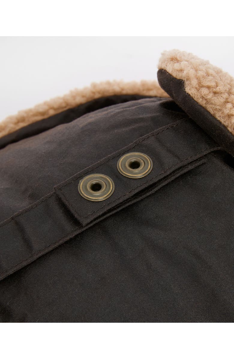 Barbour Morar Waxed Faux Shearling Trapper, Alternate, color, Rustic