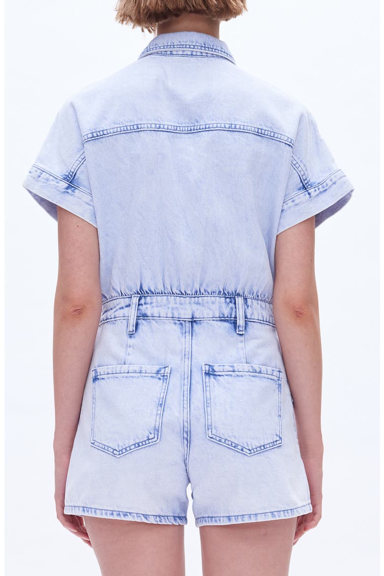 Nora Denim Romper, Alternate, color, SKY BLUE