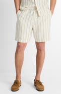 Vince Stripe Hemp Beach Shorts