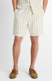Vince Stripe Hemp Beach Shorts