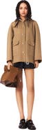 maje Wool coat with removable hood