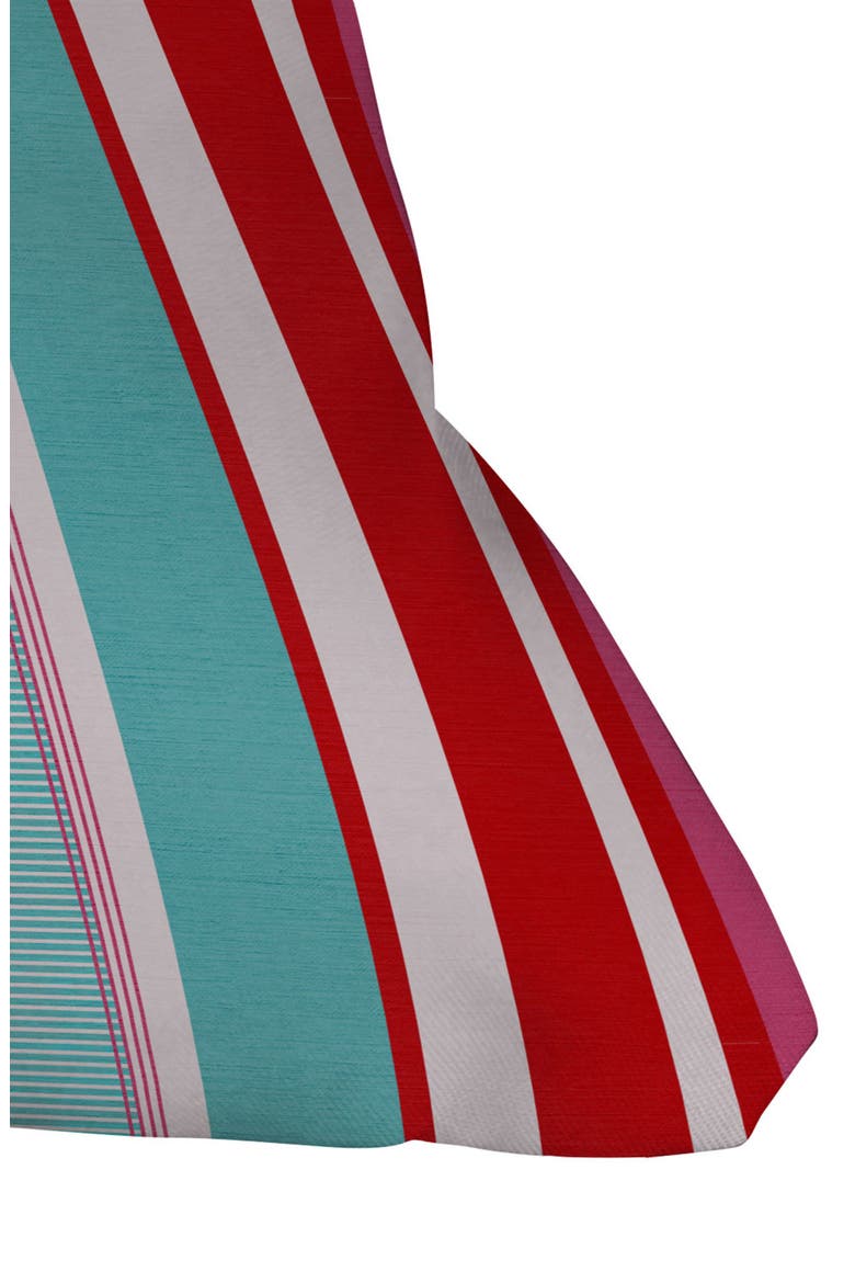 Stripe & Lobster Print Throw Pillow, Alternate, color, MULTI STRIPE