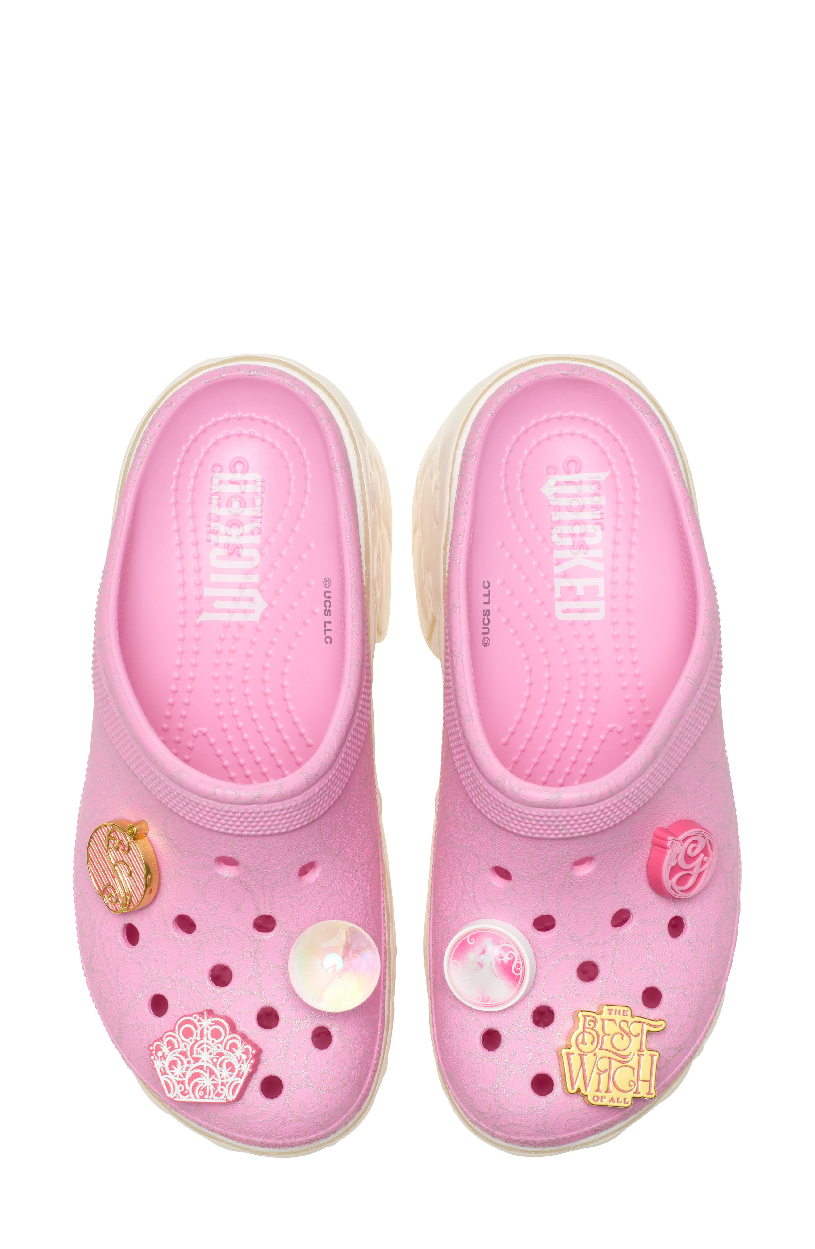 CROCS x Wicked Glinda Siren Clog, Alternate, color, Pink Multi