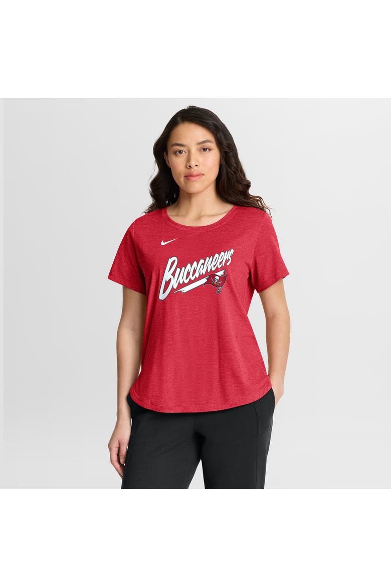 Women's Nike Red Tampa Bay Buccaneers Primetime Tri-Blend T-Shirt, Main, color, Red
