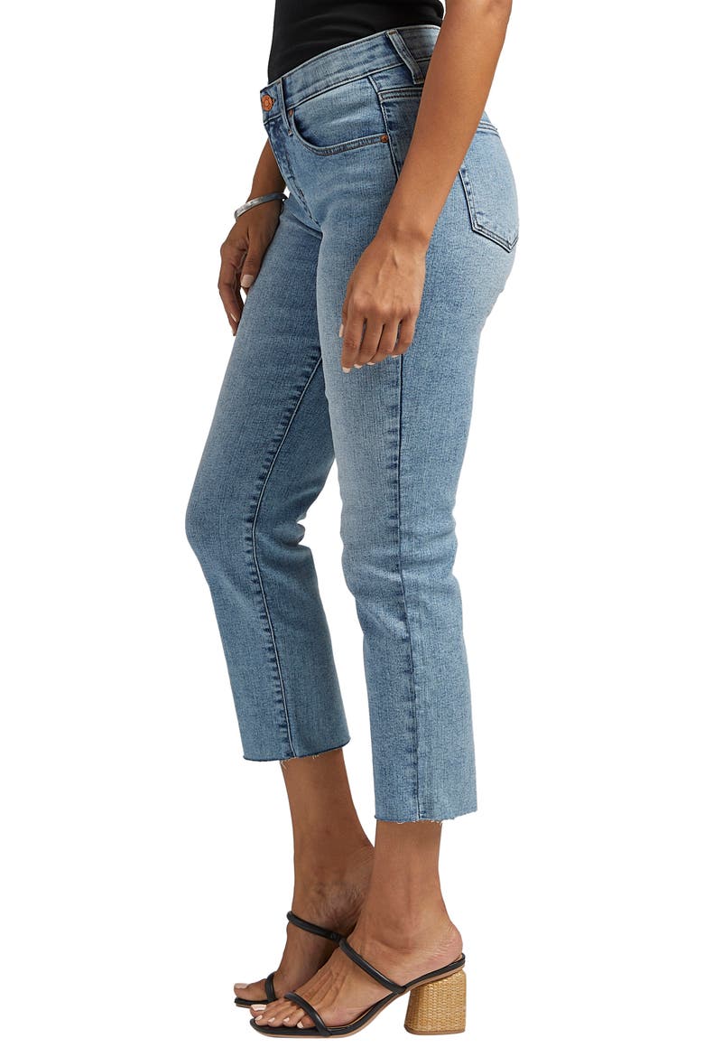 Ruby Raw Hem Crop Straight Leg Jeans, Alternate, color, NOMADIC BLUE