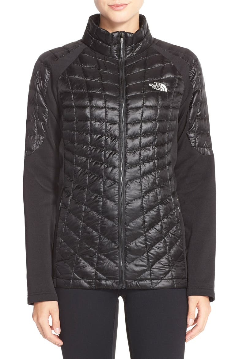 'Momentum Thermoball™' Hybrid Jacket, Main, color, TNF BLACK