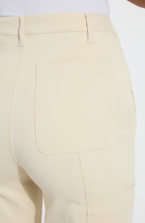 Lyssé Pamela Crop Utility Pants In Ecru