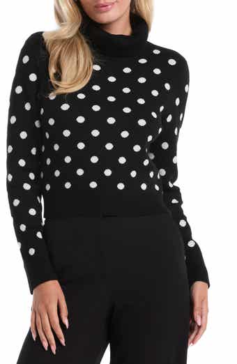 Laundry by Shelli Segal Polka Dot Turtleneck Sweater