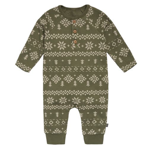 Modern Moments™ By Gerber Waffle Knit Romper In Fair Isle