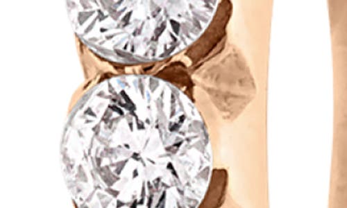 MARIA TASH MARIA TASH INVISIBLE SET DIAMOND SINGLE CLICKER HOOP EARRING 