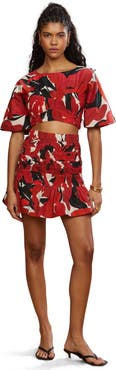 AMUR Penelope Smocked Skirt
