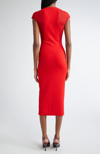 Stella McCartney Miracle Short Sleeve Compact Knit Dress