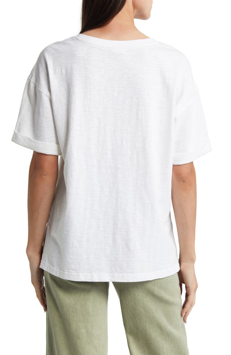 Caslon<sup>®</sup> Relaxed Organic Cotton Boyfriend T-Shirt, Alternate, color, 