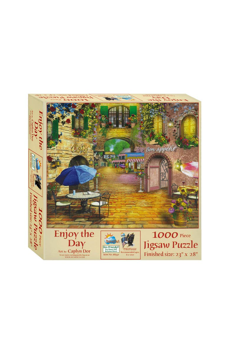 Sunsout Enjoy the Day 1000 piece Jigsaw Puzzle for Adults, Main, color, Multicolor