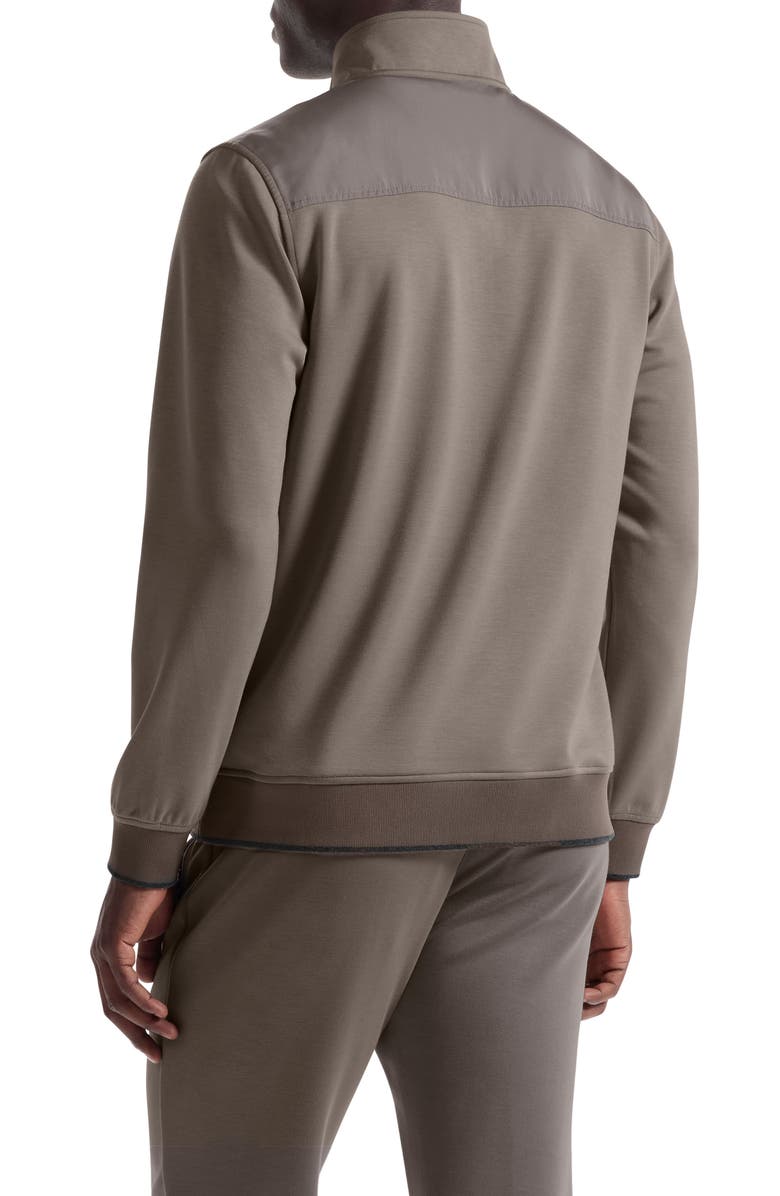 Bugatchi Soft Touch Quarter Zip, Alternate, color, Walnut